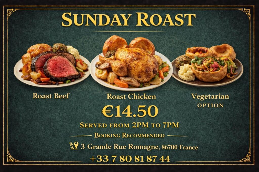 Sunday lunch at The Emerald Quartier Romagne